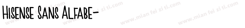 Hisense Sans Alfabe字体转换